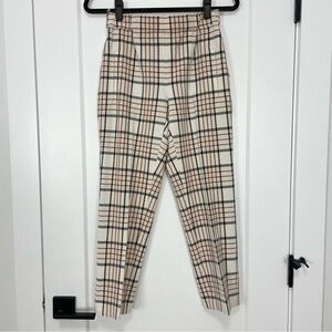 Aritzia Wilfred Darontal Pant Plaid Size 0 #68888